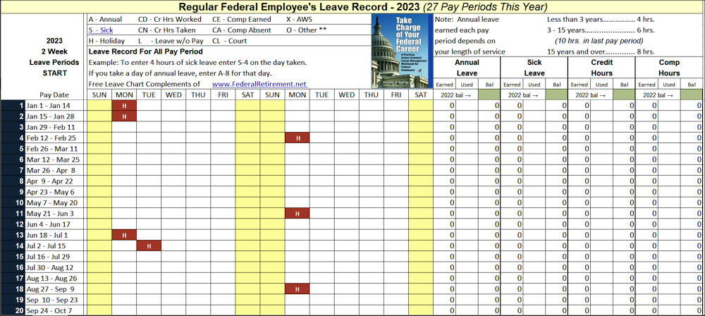 Federal Employees Leave Calendar 2024 2024 Calendar 2024 Printable   2023 Leave Chart 